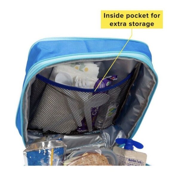 Tasty Insulated Expandable Insulated Lunch Box with Blue Stars - Picture 6 of 11